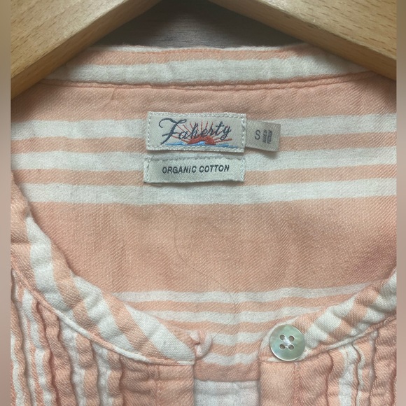 Faherty Peach and White Striped Dress - Picture 5 of 5